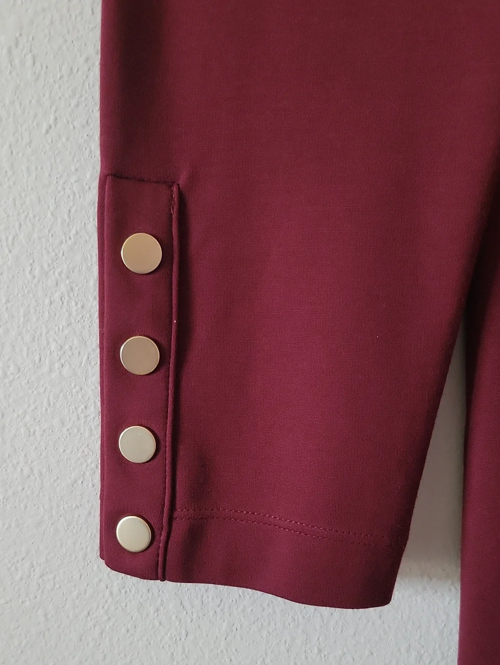 Chico's Cranberry‎ Ponte Long Sleeve Tunic Size Medium